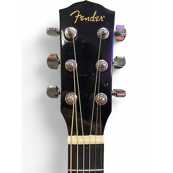 Used Fender CD60 Dreadnought Black Acoustic Guitar