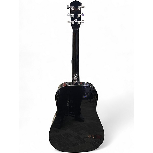 Used Fender CD60 Dreadnought Black Acoustic Guitar