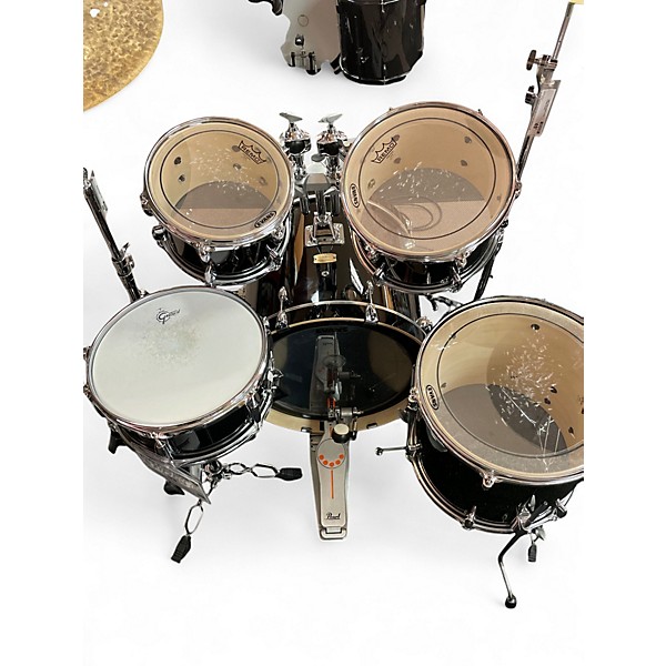 Used Yamaha 4 Piece Stage Custom Black Drum Kit