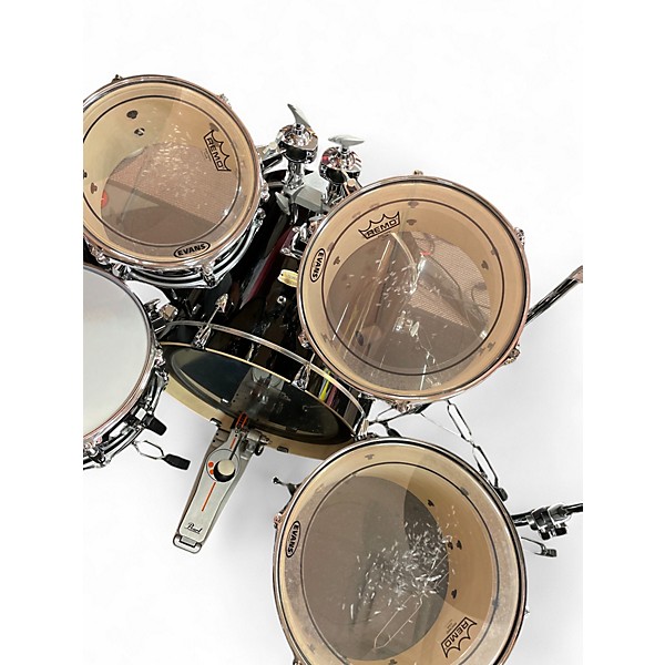 Used Yamaha 4 Piece Stage Custom Black Drum Kit