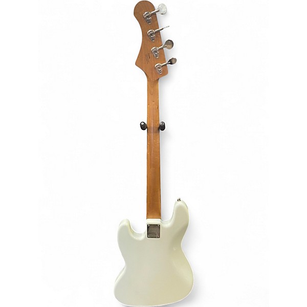 Used Modern Vintage JV466 Olympic White Electric Bass Guitar
