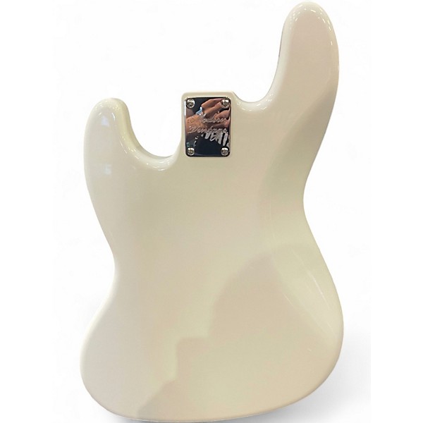 Used Modern Vintage JV466 Olympic White Electric Bass Guitar