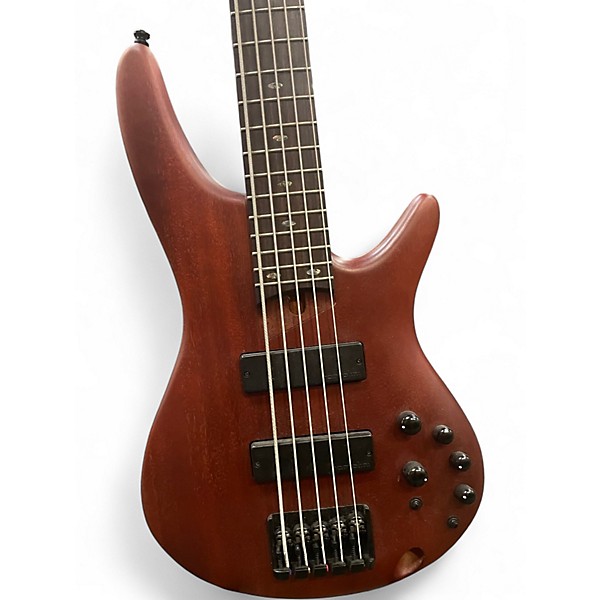 Used Ibanez SR505E Brown Electric Bass Guitar