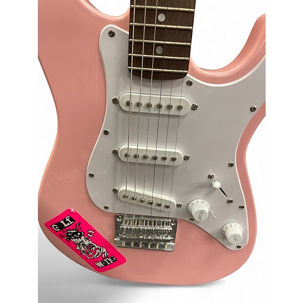 Used Squier Mini Affinity Stratocaster Shell Pink Electric Guitar