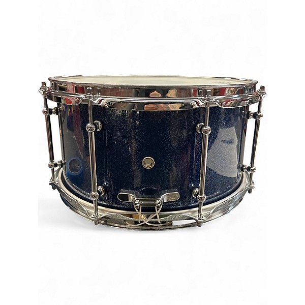 Used Bucks County Drum Co 7X13 Regal Series Ice Blue Metallic Drum