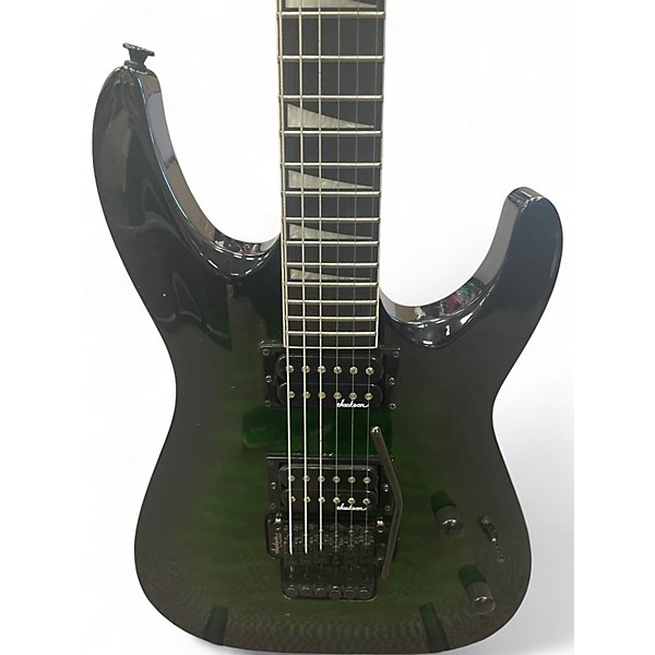 Used Jackson Dinky JS32Q DKA Trans Green Solid Body Electric Guitar