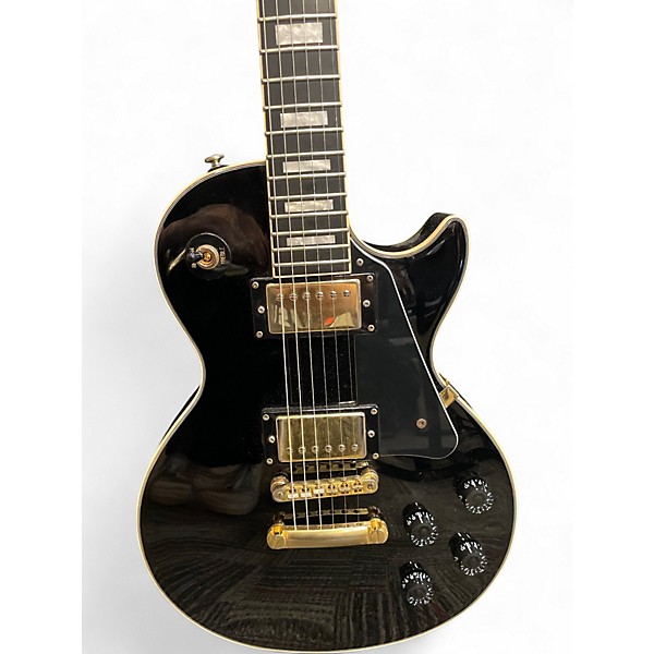 Used Epiphone Les Paul Custom Black Solid Body Electric Guitar