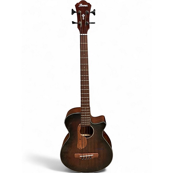 Used Ibanez AEGB24E-MHS Mahogany Acoustic Bass Guitar