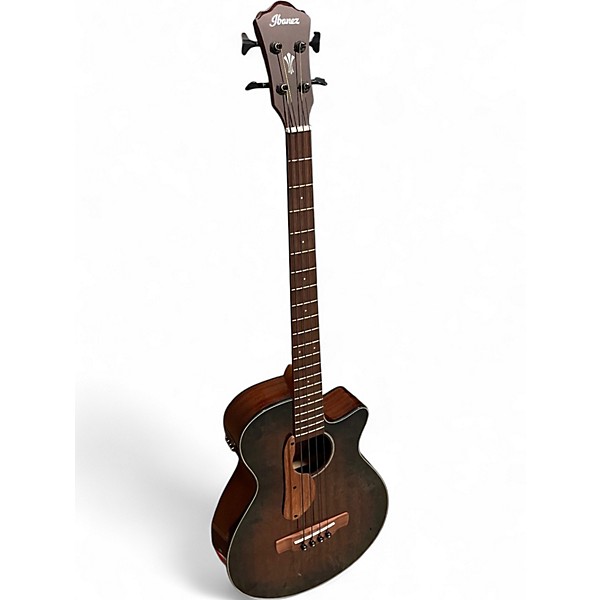 Used Ibanez AEGB24E-MHS Mahogany Acoustic Bass Guitar