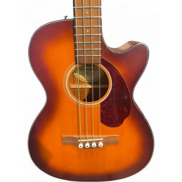 Used Fender CB-60SCE Sunburst Acoustic Bass Guitar