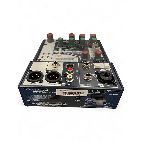 Used Soundcraft Notepad 5 Unpowered Mixer