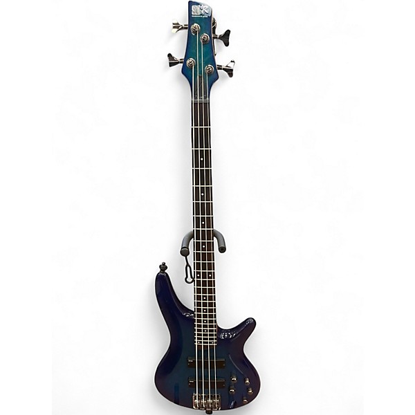 Used Ibanez SR370 Blue Burst Electric Bass Guitar