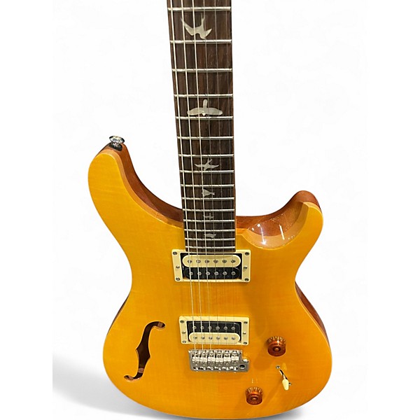 Used PRS SE Custom 22 Semi-Hollowbody Trans Blonde Hollow Body Electric Guitar