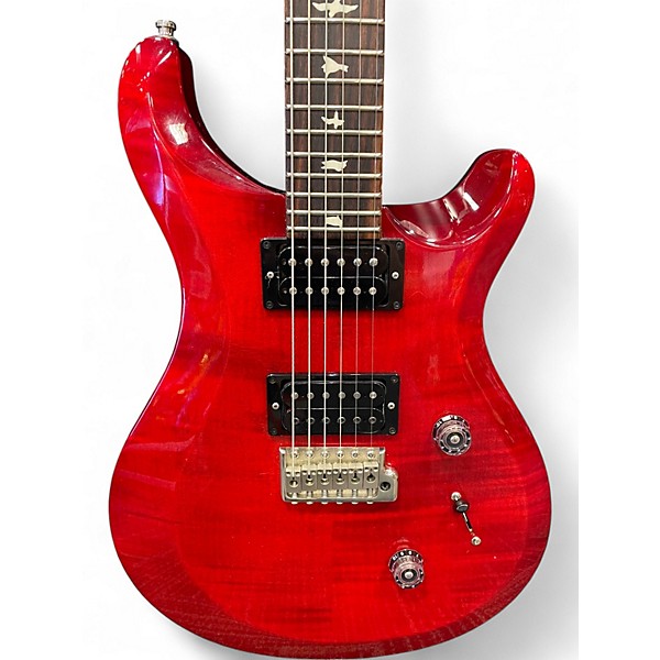 Used PRS S2 Custom 24 Trans Red Solid Body Electric Guitar