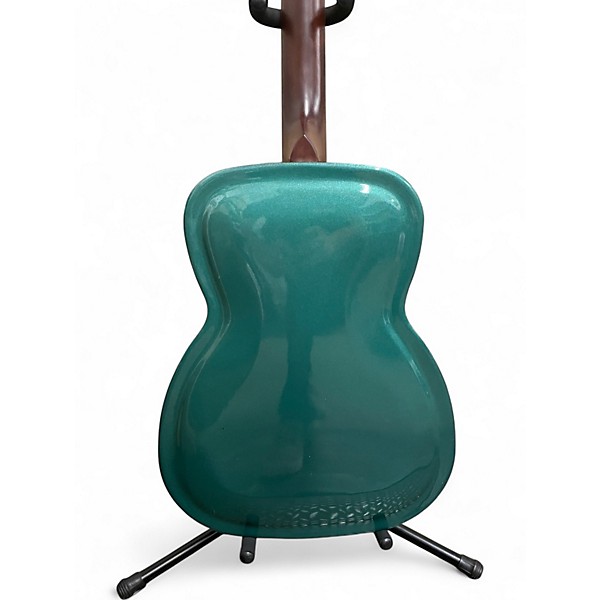 Used Johnson Resonator Metallic Green Resonator Guitar
