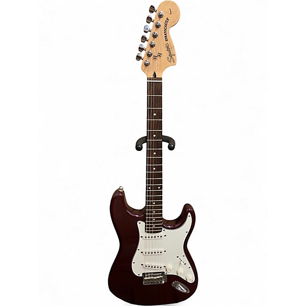 Used Squier Standard Stratocaster Purple Solid Body Electric Guitar