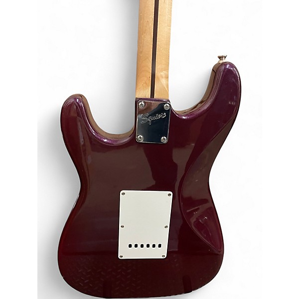 Used Squier Standard Stratocaster Purple Solid Body Electric Guitar