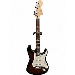Used Squier Deluxe Series Strat QMT 2 Color Sunburst Solid Body Electric Guitar
