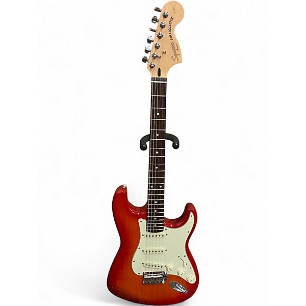 Used Squier Standard Strat 2 Color Sunburst Solid Body Electric Guitar