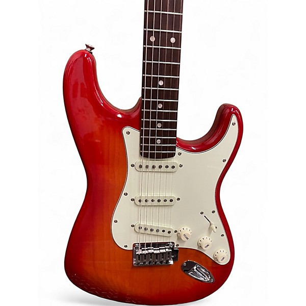 Used Squier Standard Strat 2 Color Sunburst Solid Body Electric Guitar