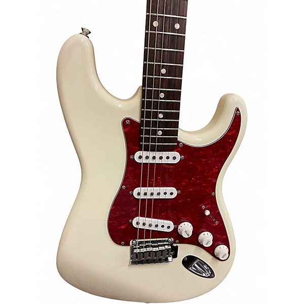 Used Squier Standard Strat Classic White Solid Body Electric Guitar