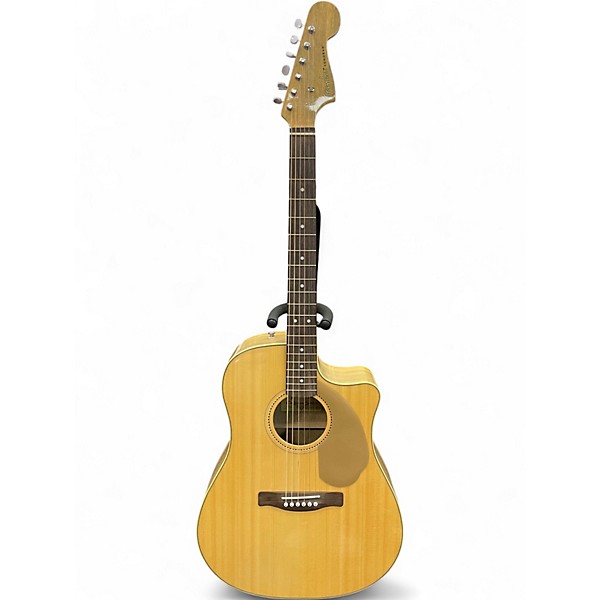 Used Fender Sonoran SCE Natural Acoustic Electric Guitar