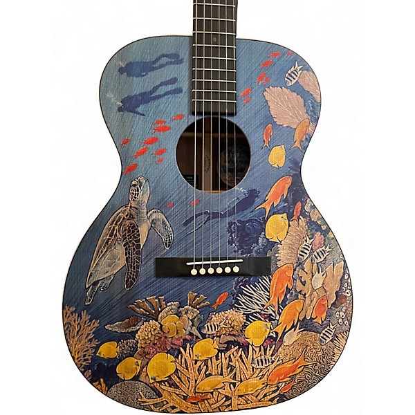Used Martin om biosohere Custom Graphic Acoustic Guitar