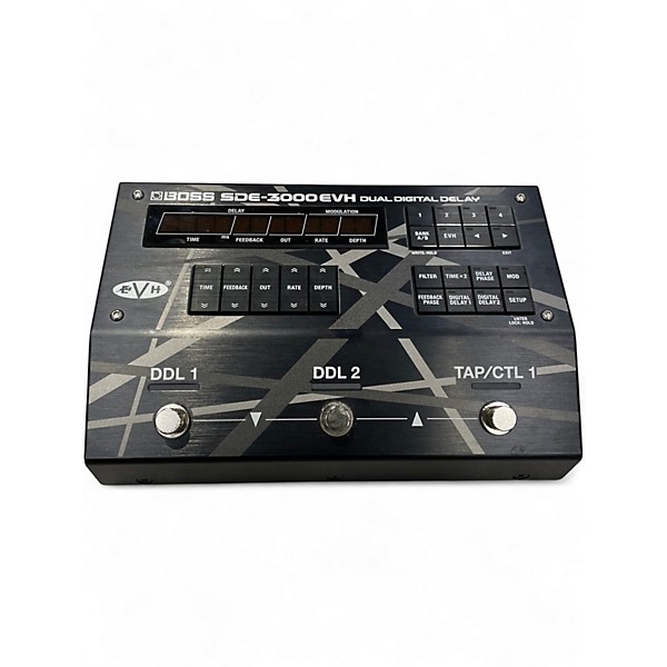 Used BOSS SDE-3000EVH DUAL DIGITAL DELAY Effect Pedal