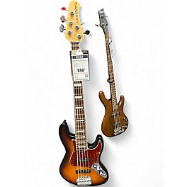 Used Lakland 55-01 Skyline Series 5 String 3 Color Sunburst Electric Bass Guitar