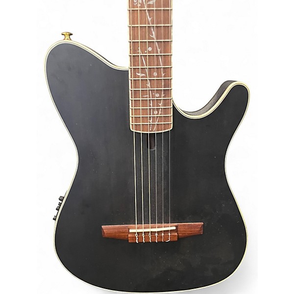 Used Ibanez tod10n tkf Black Acoustic Electric Guitar