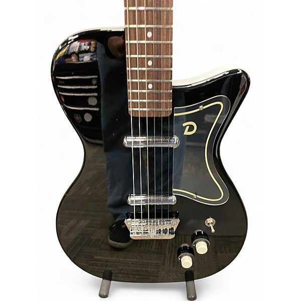 Used Danelectro U2 Black Solid Body Electric Guitar