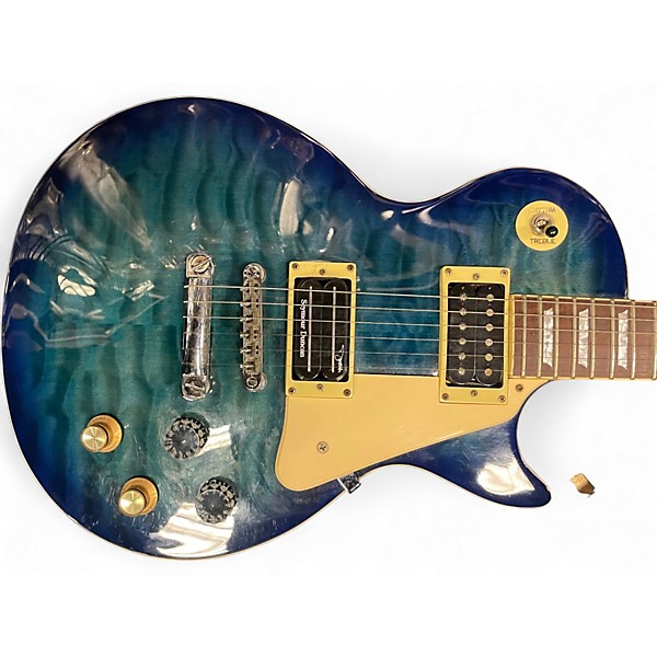 Used Epiphone Les Paul Plustop Pro Blue Burst Solid Body Electric Guitar