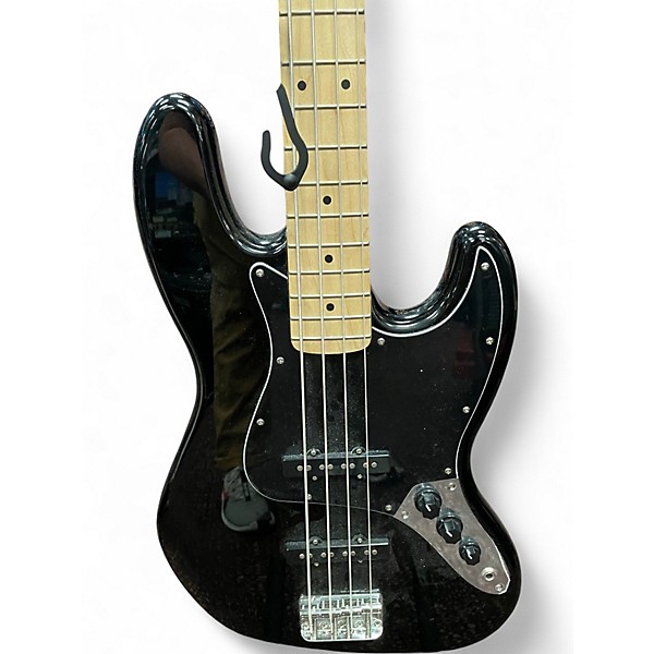 Used Squier Affinity Jazz Bass Black Electric Bass Guitar