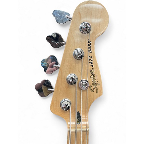 Used Squier Affinity Jazz Bass Black Electric Bass Guitar