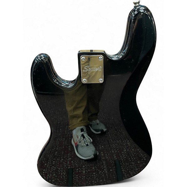 Used Squier Affinity Jazz Bass Black Electric Bass Guitar