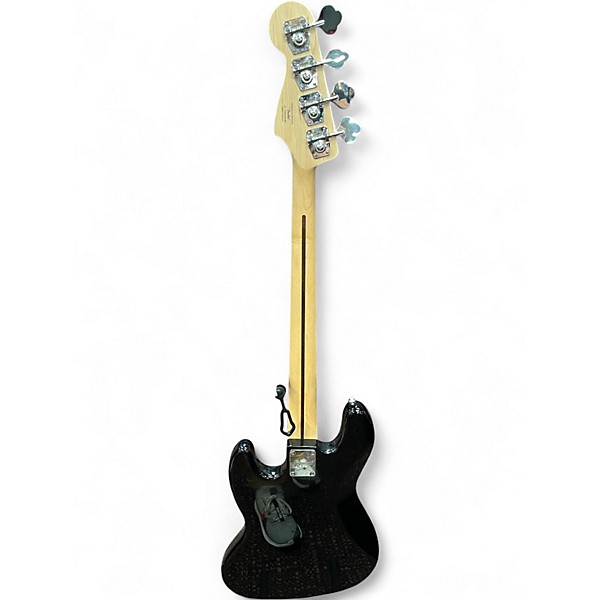 Used Squier Affinity Jazz Bass Black Electric Bass Guitar