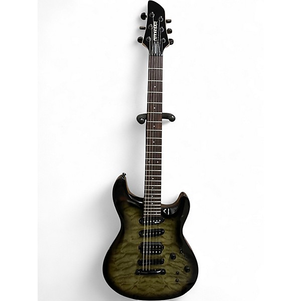 Used Fernandes Dragonfly Emerald Green Solid Body Electric Guitar