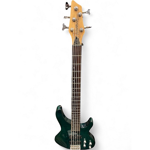 Used Washburn xb500 Green Electric Bass Guitar