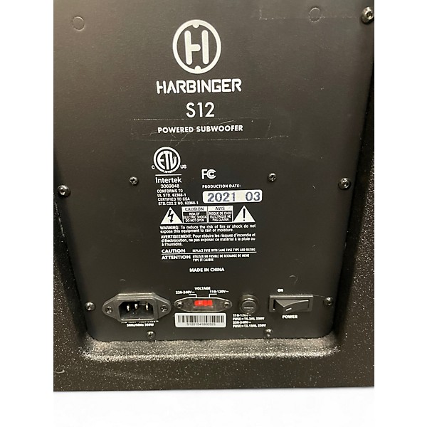 Used Harbinger S12 Powered Speaker