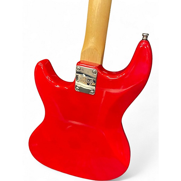 Used Hofner Galaxie Bass Red Electric Bass Guitar