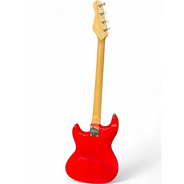 Used Hofner Galaxie Bass Red Electric Bass Guitar