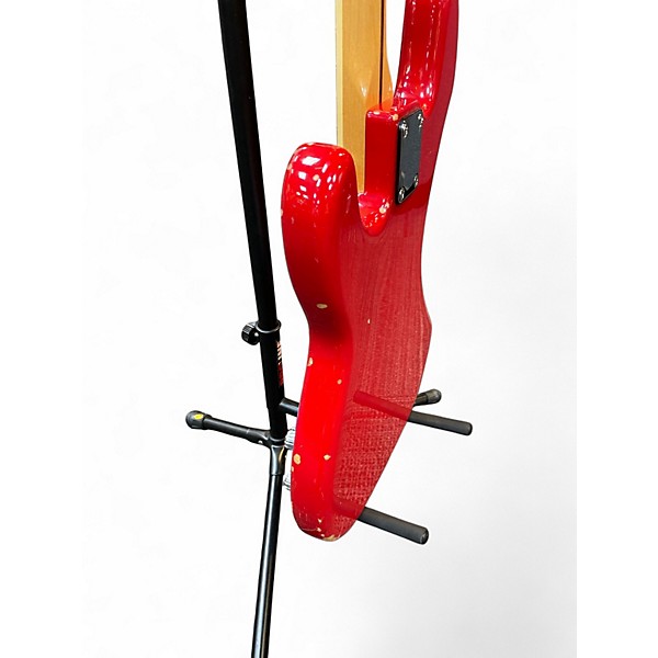 Used Miscellaneous double cut Red Electric Bass Guitar