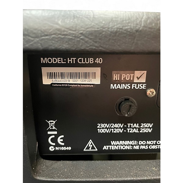 Used Blackstar HT Club 40 Venue 40W 1x12 Tube Guitar Combo Amp