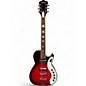 Used Silvertone 1423 Jupiter Metallic Candy Red Burst Solid Body Electric Guitar thumbnail