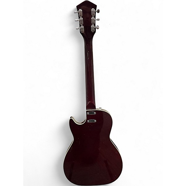 Used Silvertone 1423 Jupiter Metallic Candy Red Burst Solid Body Electric Guitar
