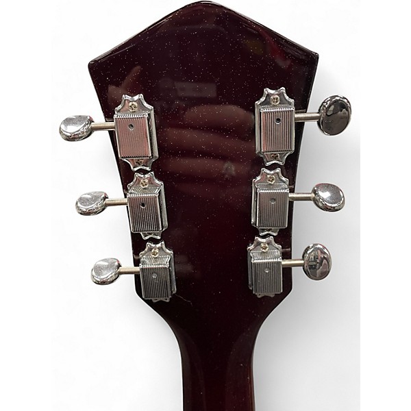 Used Silvertone 1423 Jupiter Metallic Candy Red Burst Solid Body Electric Guitar