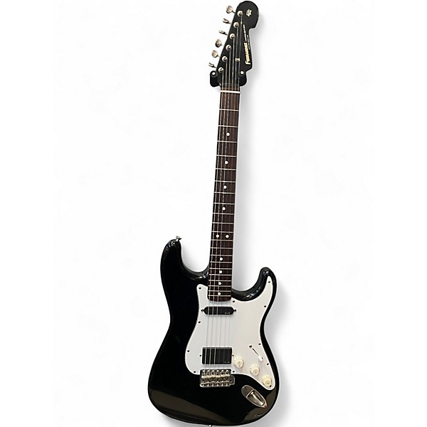 Vintage 1980s Fernandes doublecut Black Solid Body Electric Guitar