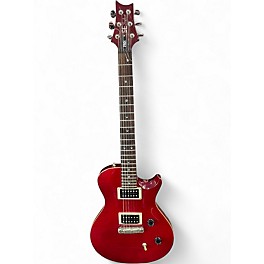 Used PRS Singlecut SE Trans Crimson Red Solid Body Electric Guitar