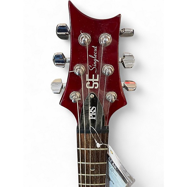 Used PRS Singlecut SE Trans Crimson Red Solid Body Electric Guitar