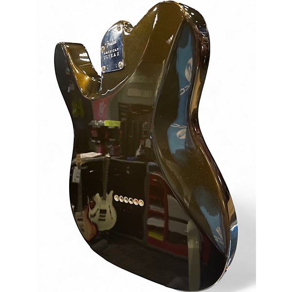 Used Fender American Ultra Telecaster Gold Solid Body Electric Guitar